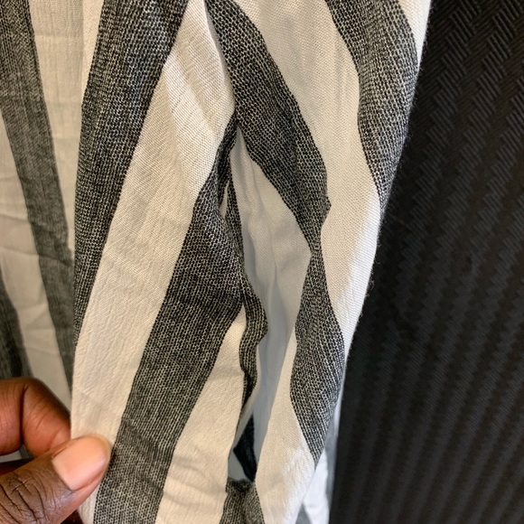 It’s Been a While Striped Gray & White maxi dress - Picture 4 of 4